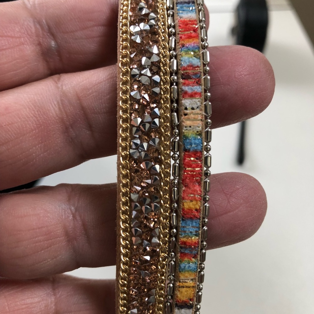 🇺🇸 LUX Multi-Colored Choker Necklace - 16” (Standard) - Picture 6 of 7